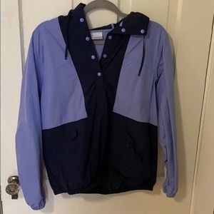 Columbia PFG-purple pull over wind breaker